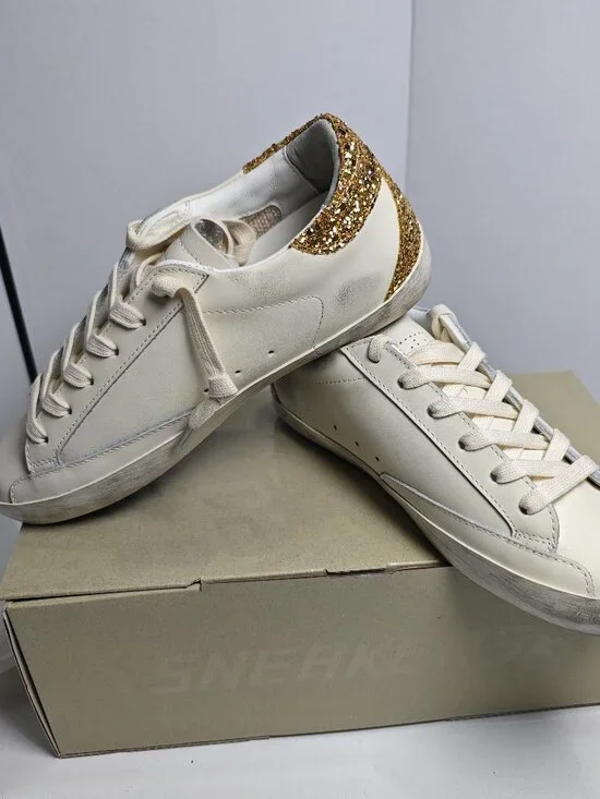 Golden Goose Glitter Star Sneakers - Gold Tail - Picture 2 of 4